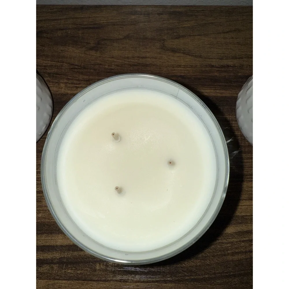 NEW Bath & Body Works Flannel 3 Three Wick Scented Candle Glass Jar‎ 14.5oz BBW
